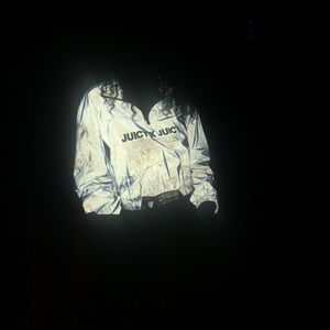 REFLECTIVE JUICY COUTURE CROP JACKET